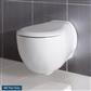 Novara Wall Hung WC Pan - White