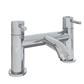 Meriden Bath Filler Tap with Curved Spout Chrome