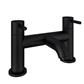 Meriden Bath Filler Tap with Curved Spout Matt Black