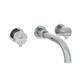 Meriden 3 Tap Hole Wall Mounted Basin Tap Set Chrome