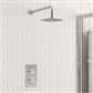 Shower Bundle with Concealed Valve, Round Shower Head & Arm - Chrome