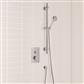 Shower Bundle with Concealed Valve & Round Slider Rail Shower Kit - Chrome