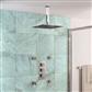 Shower Bundle with Concealed Valve, Rectangular Shower Head, Square Shower Arm & Body Jets - Chrome